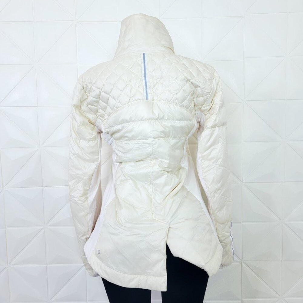 Lululemon Athletica Off-White Quilted Puffer Jacket - Picture 7 of 9
